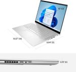 ⁦HP ENVY 16-H1023 Laptop - 16" WQXGA 120Hz Touchscreen, Intel Core i9-13900H, 32GB RAM, 1TB SSD, NVIDIA RTX 4060 8GB - Natural Silver⁩ - الصورة ⁦2⁩